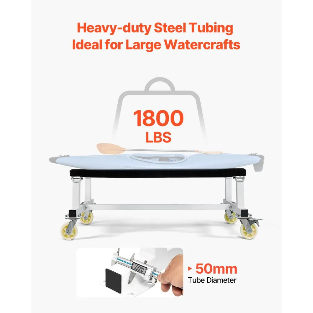 RYT-1800 - Heavy-Duty PWC Dolly Cart with 360° Wheels & 1000lbs Capacity