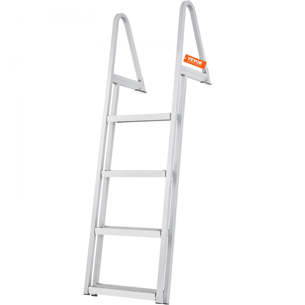 010236070775 - 4-Step Aluminum Dock Ladder, 350 lbs Capacity, Removable Design
