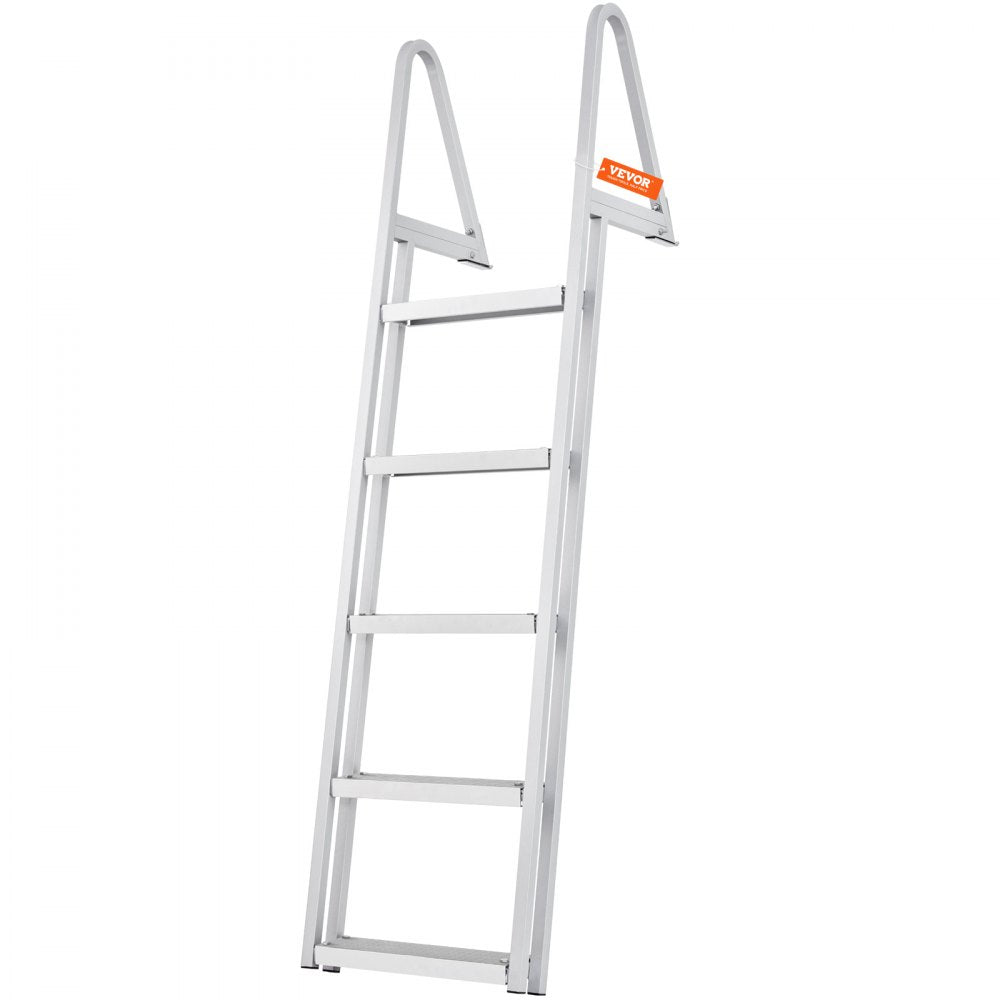 010564086420 - 5-Step Aluminum Dock Ladder with Nonslip Rubber Mats