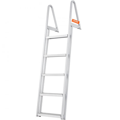 010564086420 - 5-Step Aluminum Dock Ladder with Nonslip Rubber Mats