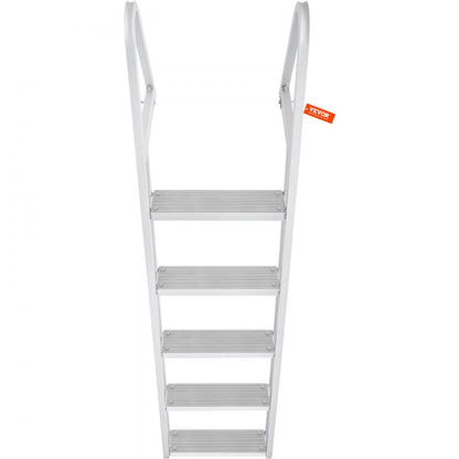 010564086420 - 5-Step Aluminum Dock Ladder with Nonslip Rubber Mats