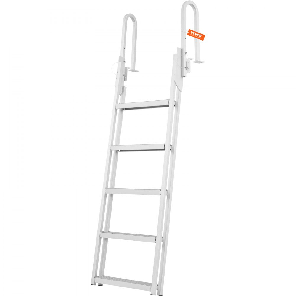 010763280022 - Aluminum 5-Step Dock Ladder, 350 lbs Load Capacity