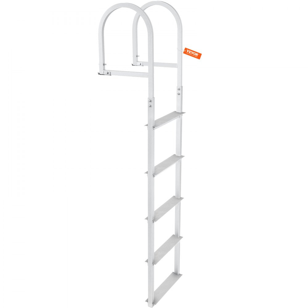 010377509052 - 5-Step Aluminum Dock Ladder with Non-Slip Mats