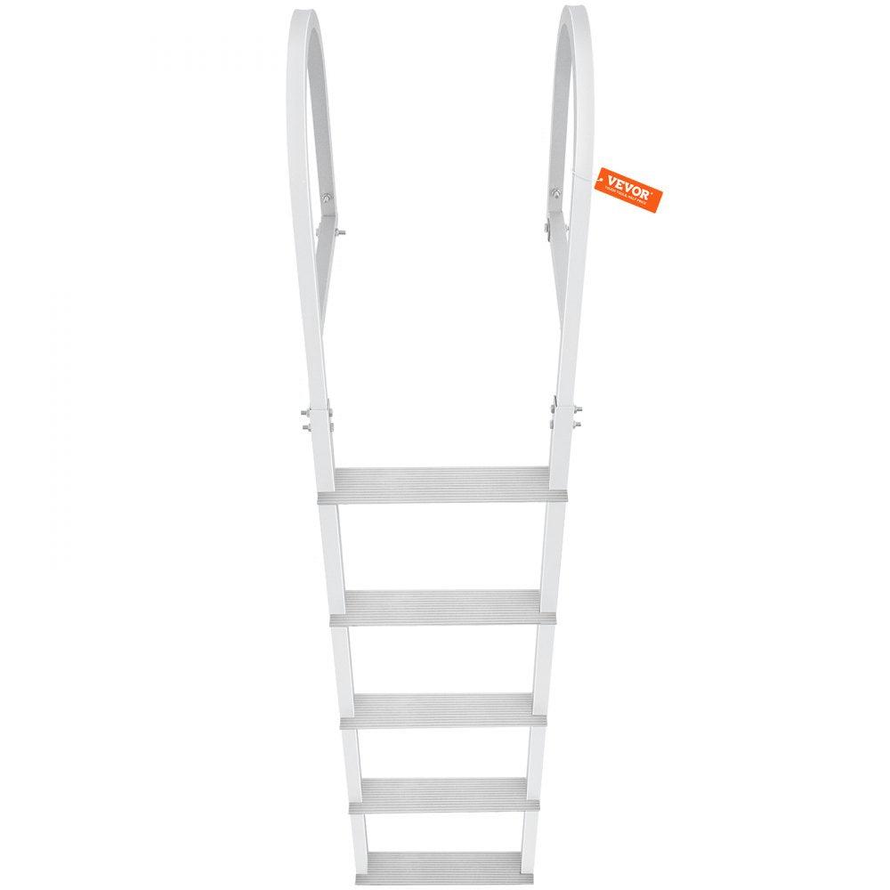 010377509052 - 5-Step Aluminum Dock Ladder with Non-Slip Mats