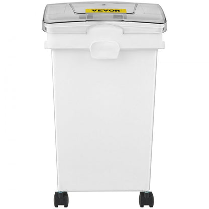 010114210007 - 5.2 Gallon Stackable Food Storage Bin Set on Wheels