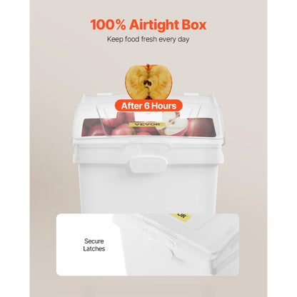 F-8891 - 10.5 Gallon Food-Grade Ingredient Bin with Sliding Lid
