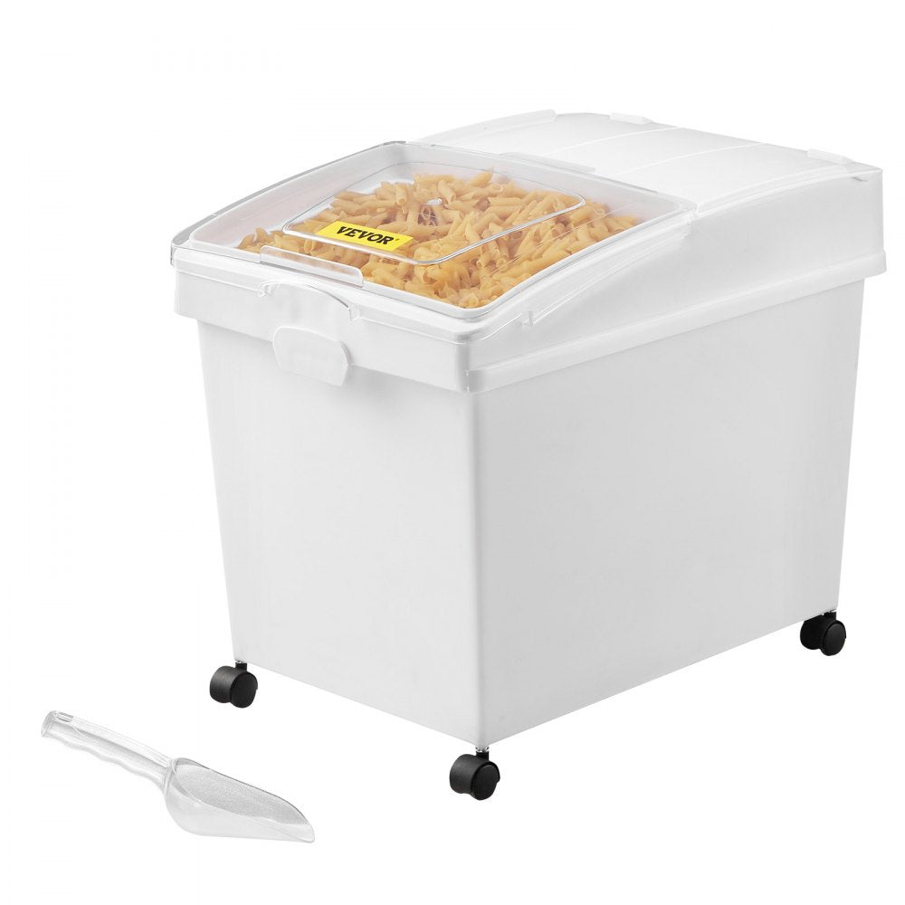 F-8891 - 10.5 Gallon Food-Grade Ingredient Bin with Sliding Lid