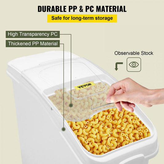 010913009103 - VEVOR 27-Gallon Bulk Storage Bin with Sliding Lid