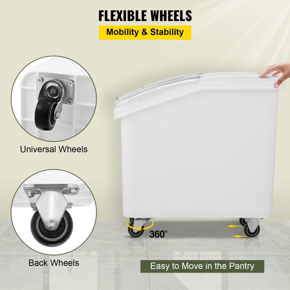 010913009103 - VEVOR 27-Gallon Bulk Storage Bin with Sliding Lid