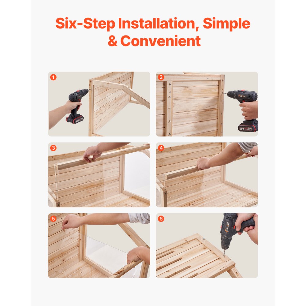 SDHC020L - 48in Wooden Hamster Cage with Adjustable Top & Ventilation