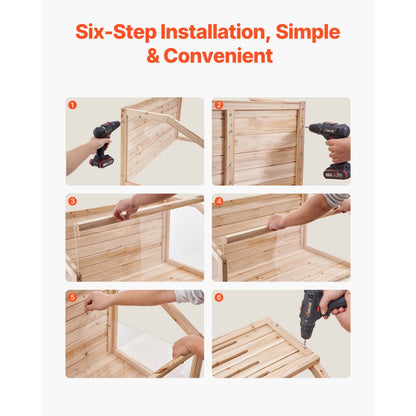 SDHC020L - 48in Wooden Hamster Cage with Adjustable Top & Ventilation