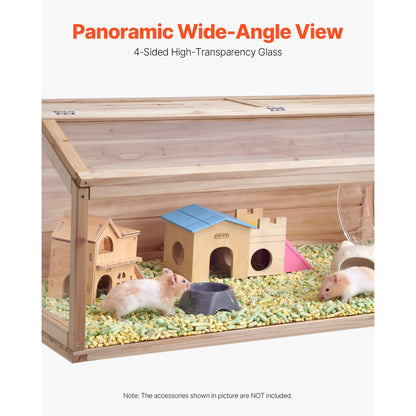SDHC020L - 48in Wooden Hamster Cage with Adjustable Top & Ventilation