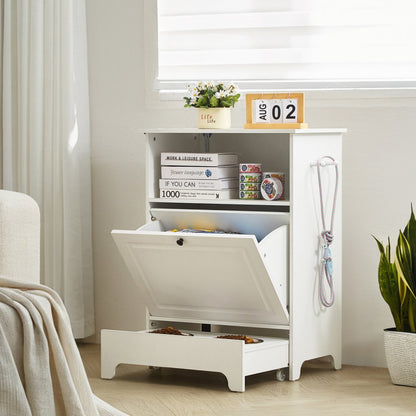 HYP2FS-01 - Elevated Pet Feeding Station with Storage & Anti-Tipping Design