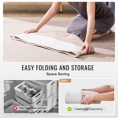 AB-020 - 20"x20" Cotton Rope Basket with Durable Handles for Easy Transport