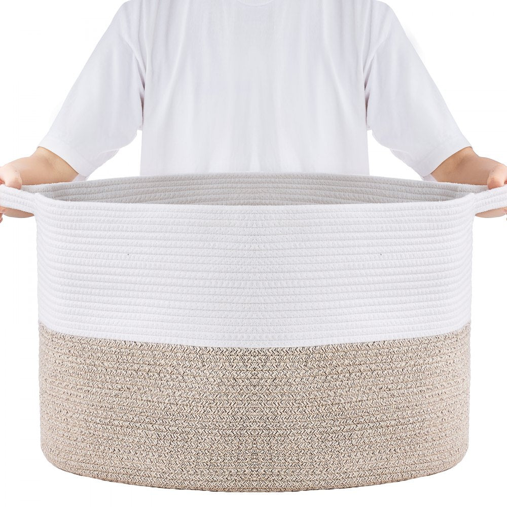 AB-019 - 22x22 Cotton Rope Basket for Easy Organization and Carrying