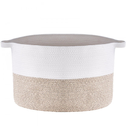AB-019 - 22x22 Cotton Rope Basket for Easy Organization and Carrying