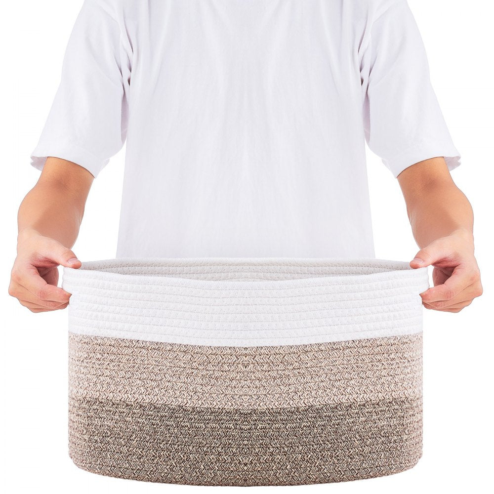 AB-056 - Set of 3 Durable Cotton Rope Baskets for Easy Organizing