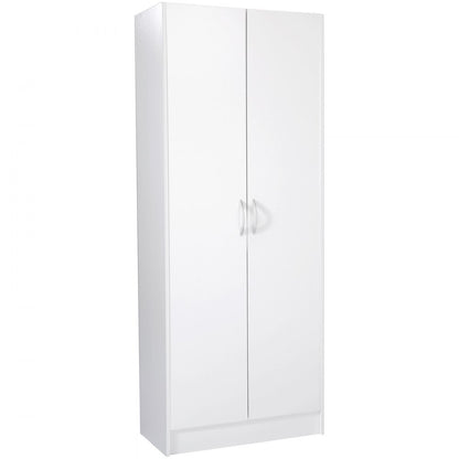 A02D.2056 - 60" Modern White Pantry Cabinet with Adjustable Shelves