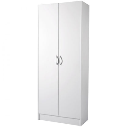 A02D.2056 - 60" Modern White Pantry Cabinet with Adjustable Shelves