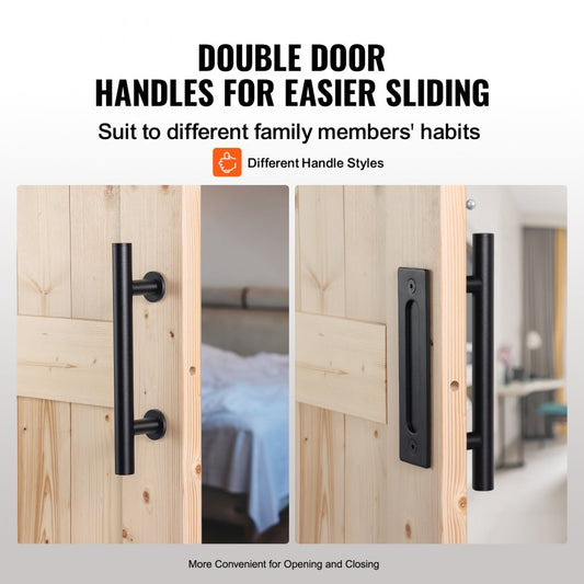 36AK - 36" x 84" Spruce Barn Door Kit with Smooth Sliding Mechanism