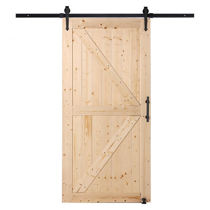42AK - 42x84" Spruce Sliding Barn Door Kit for Style and Functionality