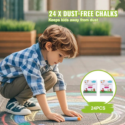 AC781011A - 32PC Kids' Creative Easel Set with Chalk, Markers & Paper Rolls