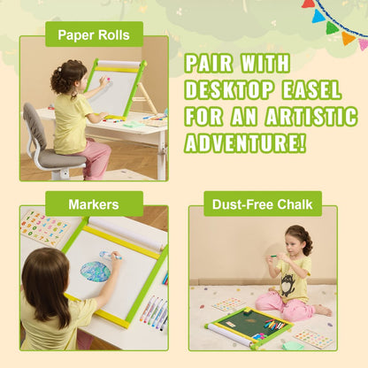 AC781306A - 32PC VEVOR Easel Set with Chalk, Markers & Paper Rolls