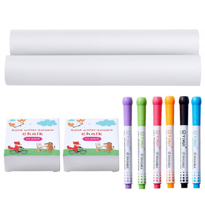 AC781306A - 32PC VEVOR Easel Set with Chalk, Markers & Paper Rolls