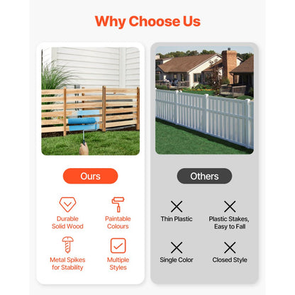 DUSGD2420 - Customizable Solid Wood Privacy Fence for Air Conditioners, 36" x 36"