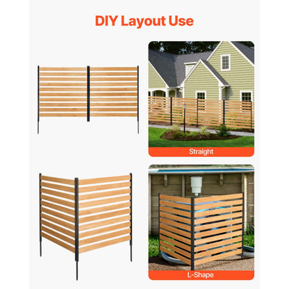 DUSGD2417 - Customizable Solid Wood Air Conditioner Fence Panels