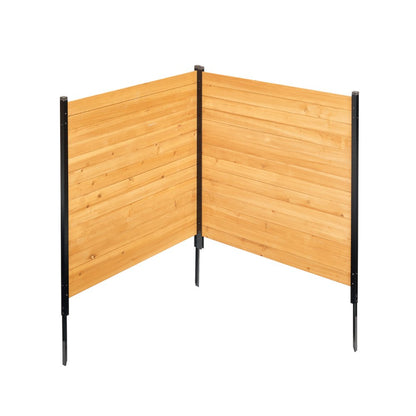 DUSGD2418 - Customizable 38" W x 42" L Wooden Privacy Fence for Outdoor Use
