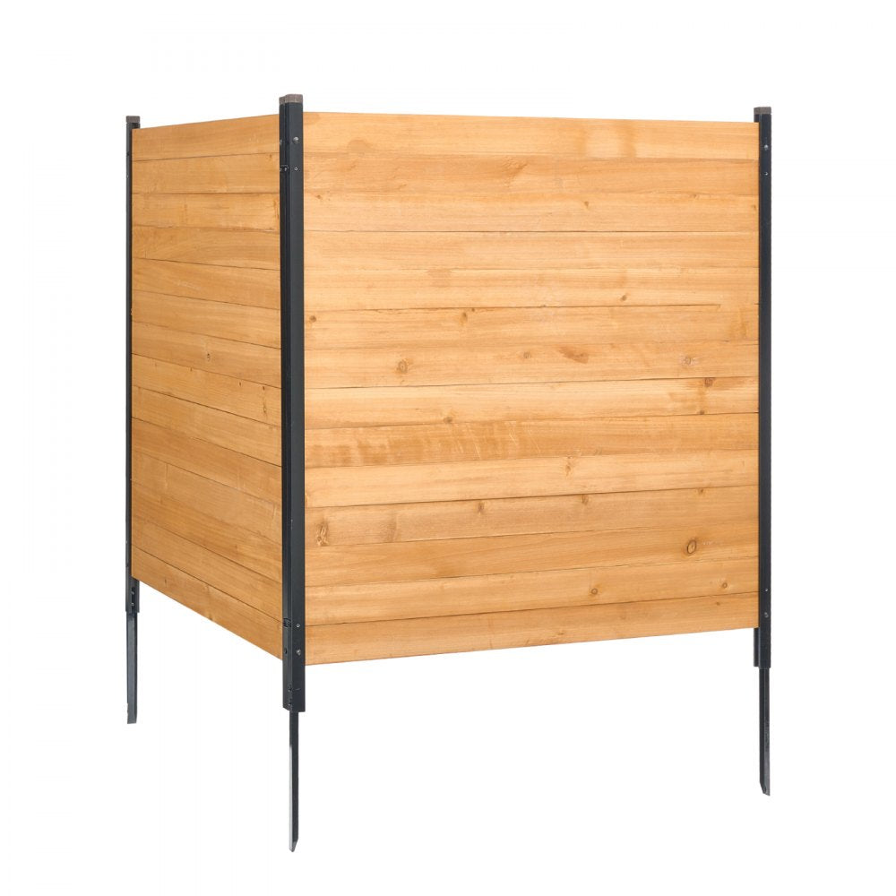 DUSGD2418 - Customizable 38" W x 42" L Wooden Privacy Fence for Outdoor Use