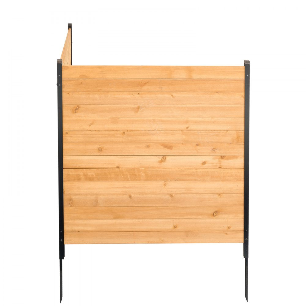 DUSGD2418 - Customizable 38" W x 42" L Wooden Privacy Fence for Outdoor Use