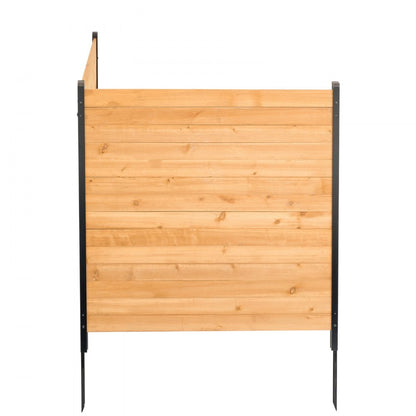 DUSGD2418 - Customizable 38" W x 42" L Wooden Privacy Fence for Outdoor Use