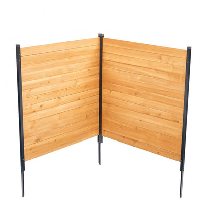 DUSGD2418 - Customizable 38" W x 42" L Wooden Privacy Fence for Outdoor Use