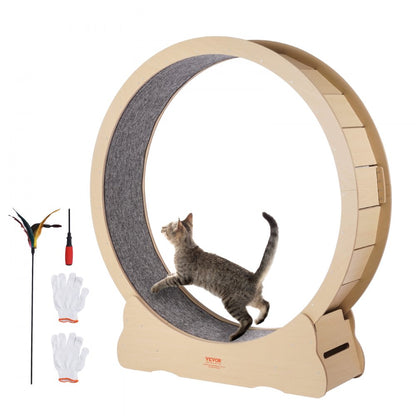 GX4.0 XXL - Durable 52" Wooden Cat Exercise Wheel with Stable Base