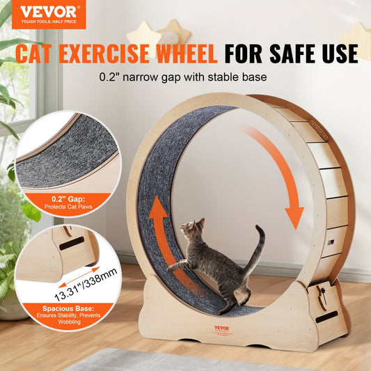 GX4.0 XL - Durable 43.3" Cat Treadmill Wheel with Silent Design