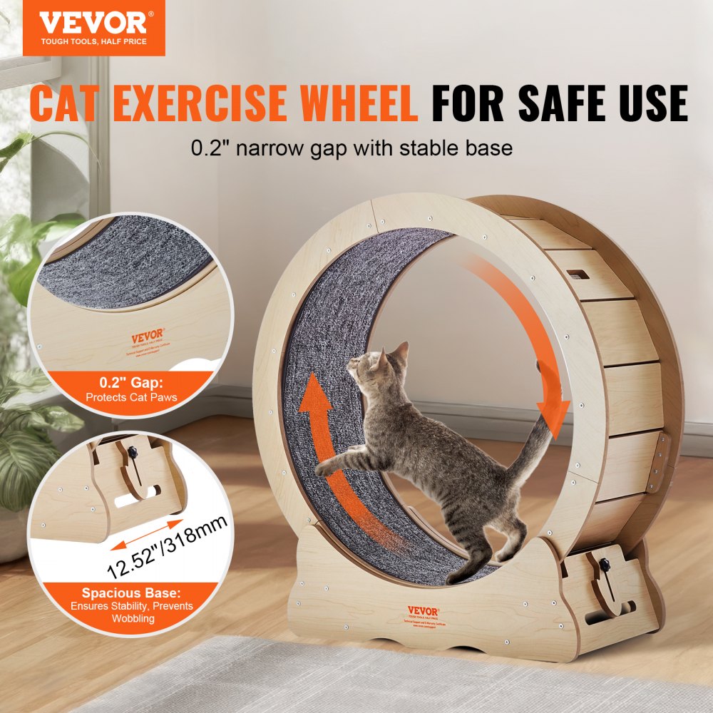 GX4.0 XS - Durable Cat Exercise Wheel with Silent Design, 29.5 in Wide