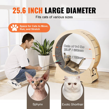 GX4.0 XS - Durable Cat Exercise Wheel with Silent Design, 29.5 in Wide
