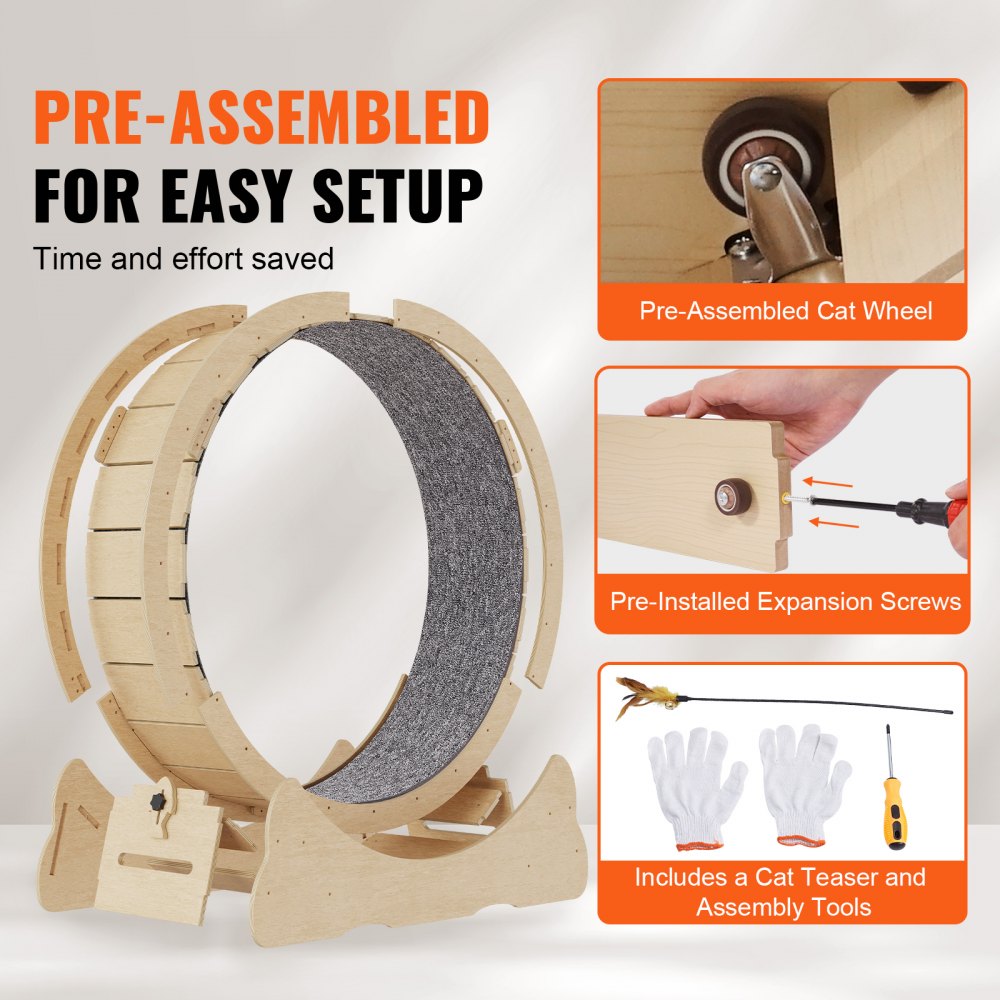 GX4.0 XS - Durable Cat Exercise Wheel with Silent Design, 29.5 in Wide