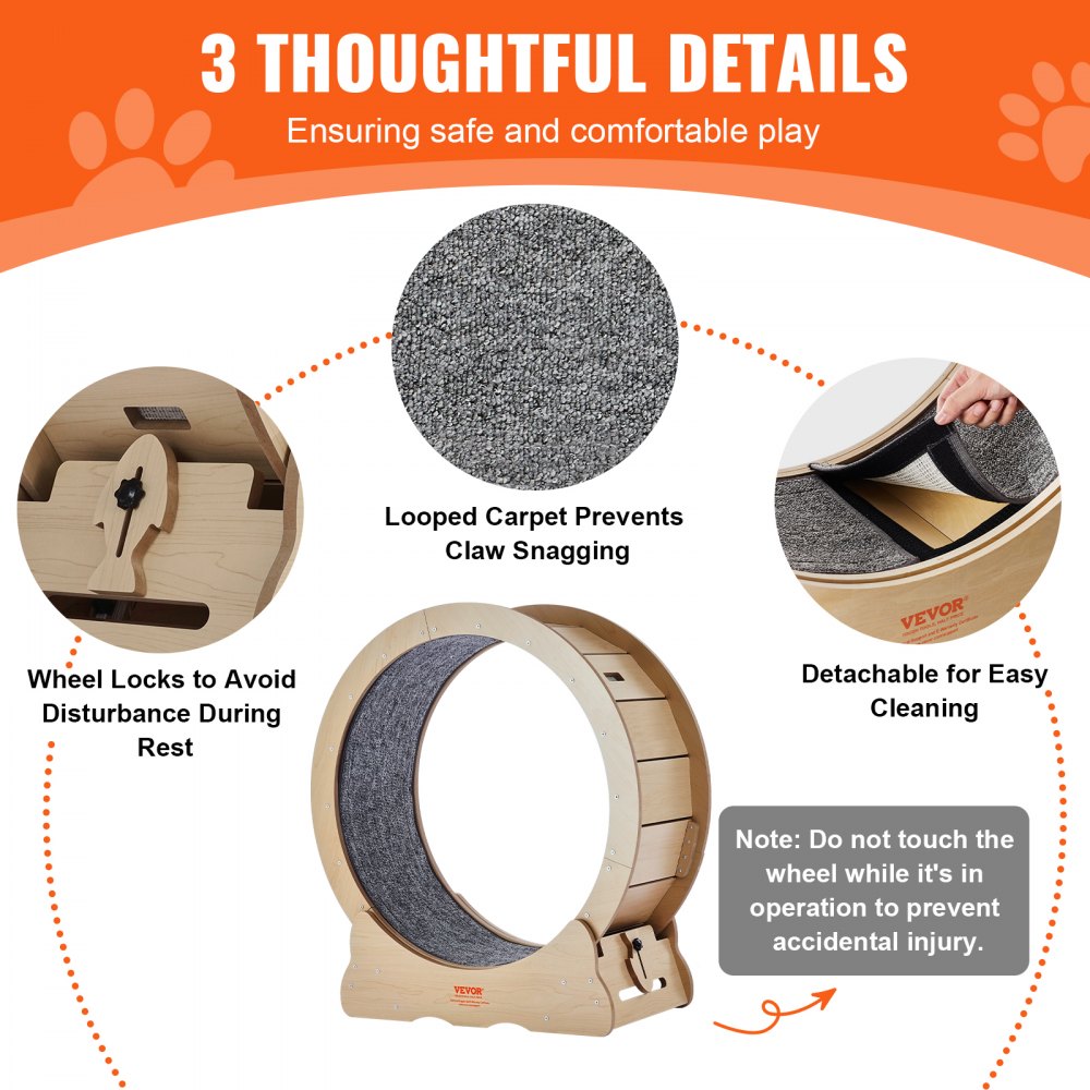 GX4.0 XS - Durable Cat Exercise Wheel with Silent Design, 29.5 in Wide