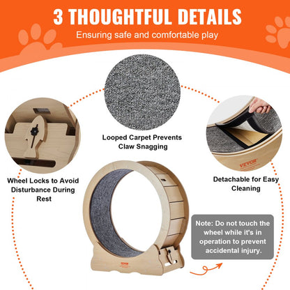 GX4.0 XS - Durable Cat Exercise Wheel with Silent Design, 29.5 in Wide