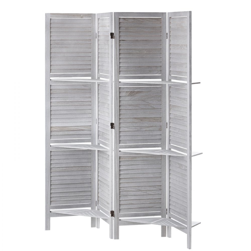 SS-003-4P-WH - 66.9" VEVOR Folding Privacy Screen with 4 Stylish Panels