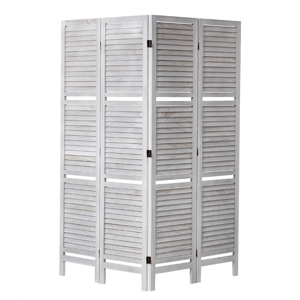 SS-003-4P-WH - 66.9" VEVOR Folding Privacy Screen with 4 Stylish Panels