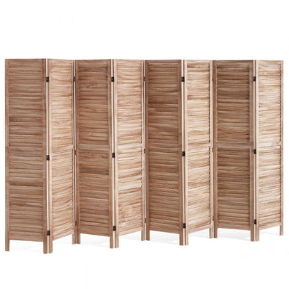 SS-004-8P-NA - 128-Inch European Wood Divider with 8 Panels