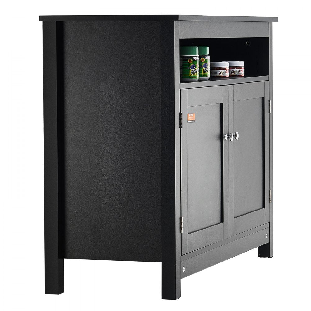 GSSU-FTS014 - 40 Gallon Stylish Black Aquarium Stand with Adjustable Feet