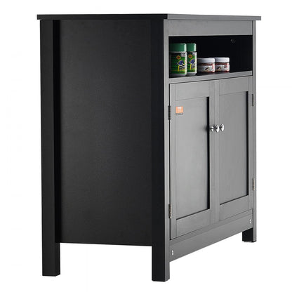 GSSU-FTS014 - 40 Gallon Stylish Black Aquarium Stand with Adjustable Feet