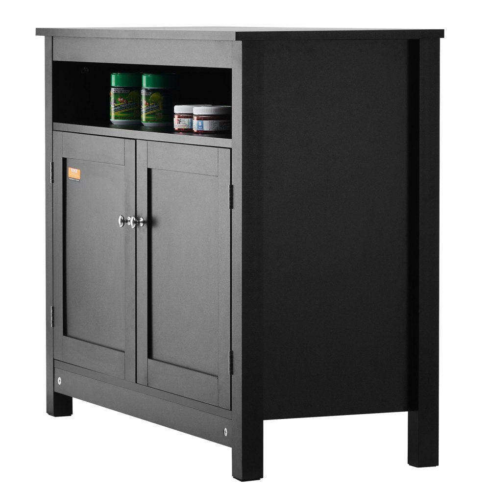 GSSU-FTS014 - 40 Gallon Stylish Black Aquarium Stand with Adjustable Feet