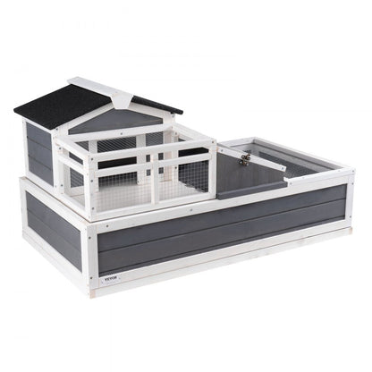 TY-P1052 - Cedar Double-Story Tortoise House 44"x25.6"x24" with Ramp