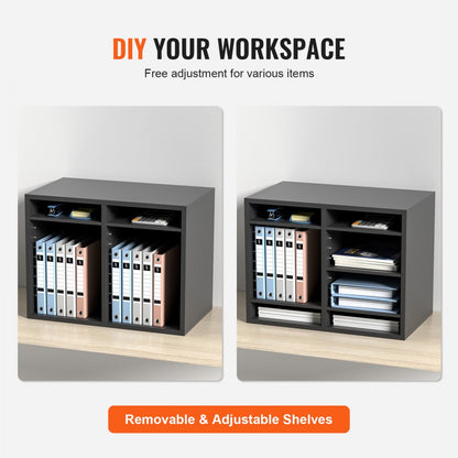 KL-FC07 - 12-Compartment Adjustable Literature Organizer for Workspace Efficiency
